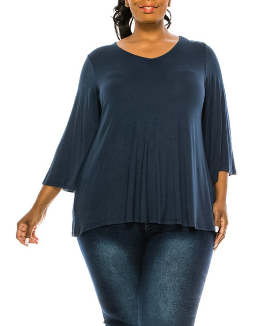 BAMBOO MISSYDAY CURVY TOP-Charmful Clothing Boutique