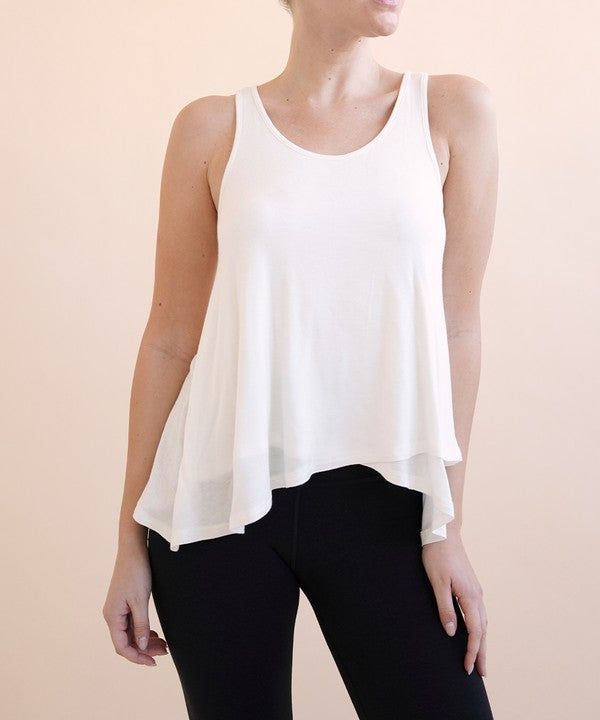 BAMBOO FLARED TANK-Charmful Clothing Boutique