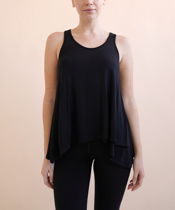 BAMBOO FLARED TANK-Charmful Clothing Boutique