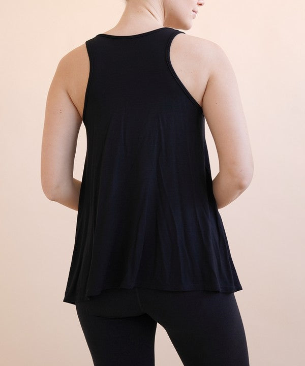 BAMBOO FLARED TANK-Charmful Clothing Boutique