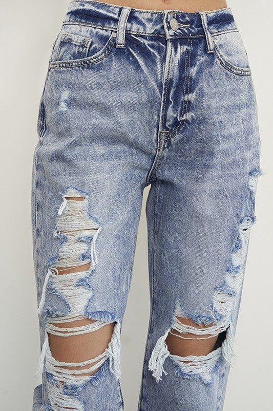 SLIM BOYFRIEND JEANS-Charmful Clothing Boutique