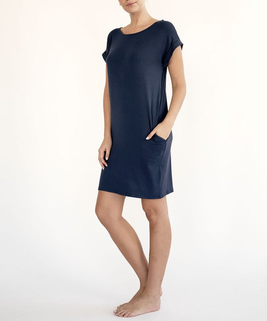 BAMBOO CROP DRESS WITH POCKETS-Charmful Clothing Boutique