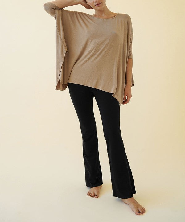 Bamboo Poncho Tunic-Charmful Clothing Boutique