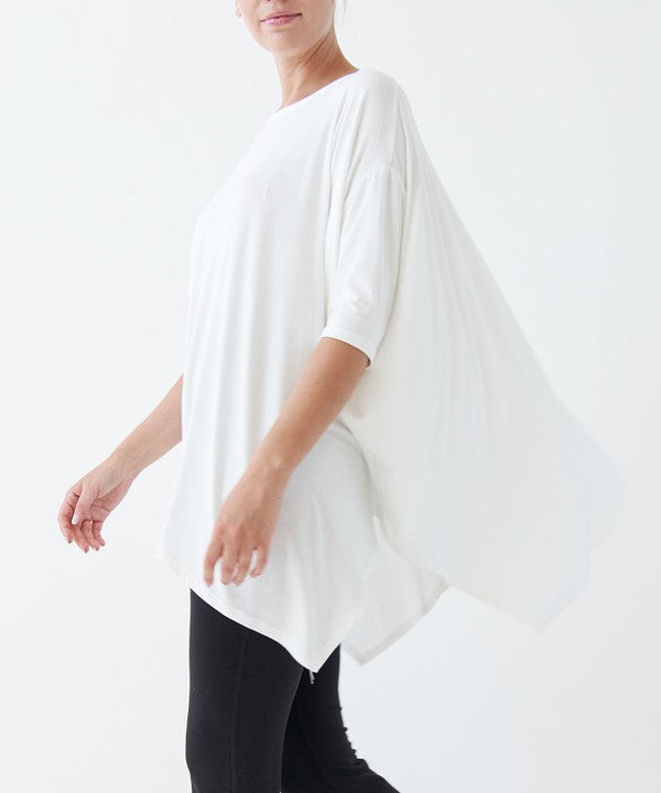 Bamboo Poncho Tunic-Charmful Clothing Boutique