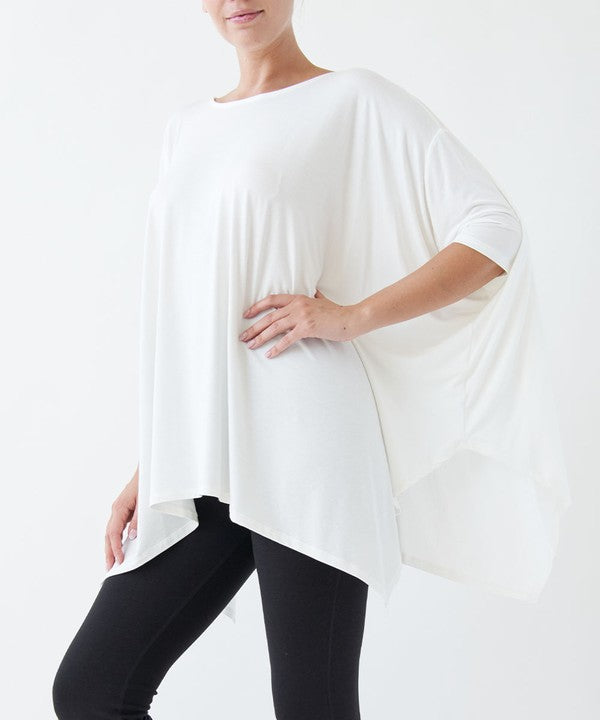 Bamboo Poncho Tunic-Charmful Clothing Boutique