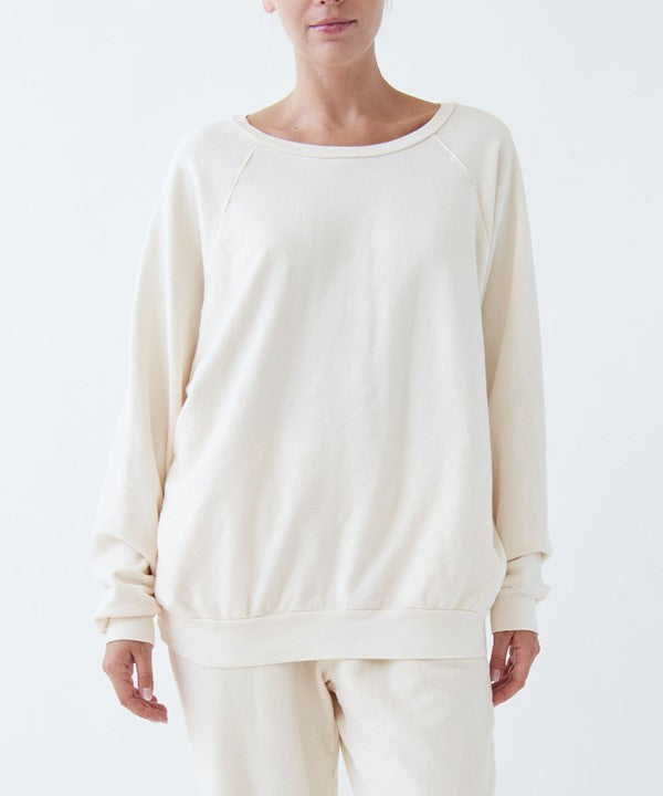 GARMENT DYE FRENCH TERRY PULLOVER-Charmful Clothing Boutique