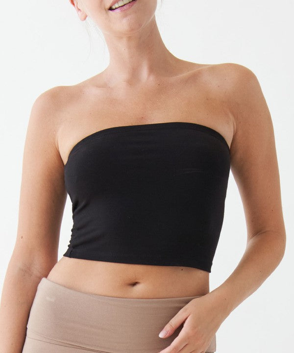 BAMBOO TUBE TOP NEW-Charmful Clothing Boutique