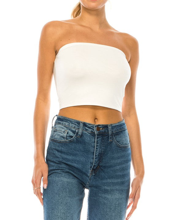 BAMBOO TUBE TOP NEW-Charmful Clothing Boutique