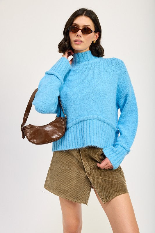 TURTLE NECK BODY SWEATER-Charmful Clothing Boutique