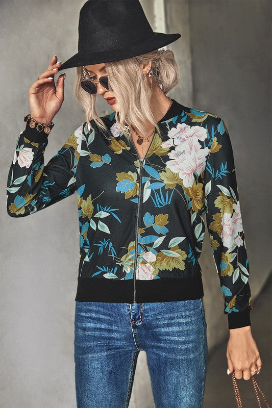 Women's Print Jacket-Charmful Clothing Boutique