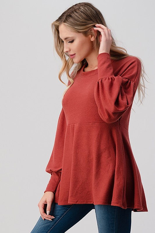 Soft Knit Babydoll-Charmful Clothing Boutique