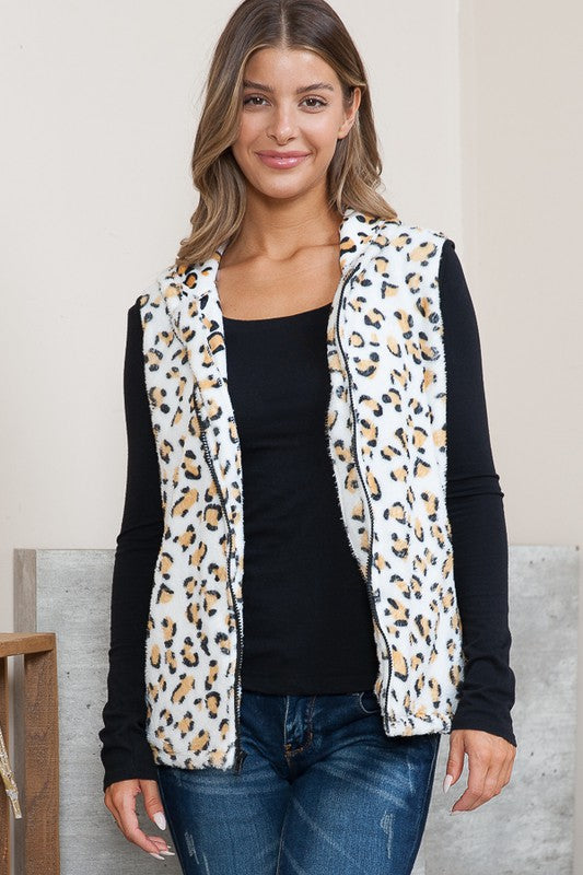 Hoodie Vest with Pockets-Charmful Clothing Boutique