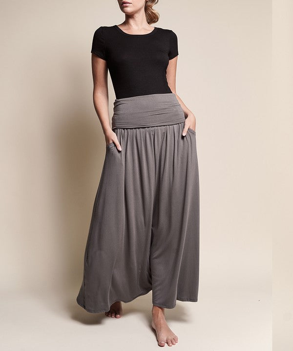 BAMBOO YOGA MAXI SKIRT-Charmful Clothing Boutique