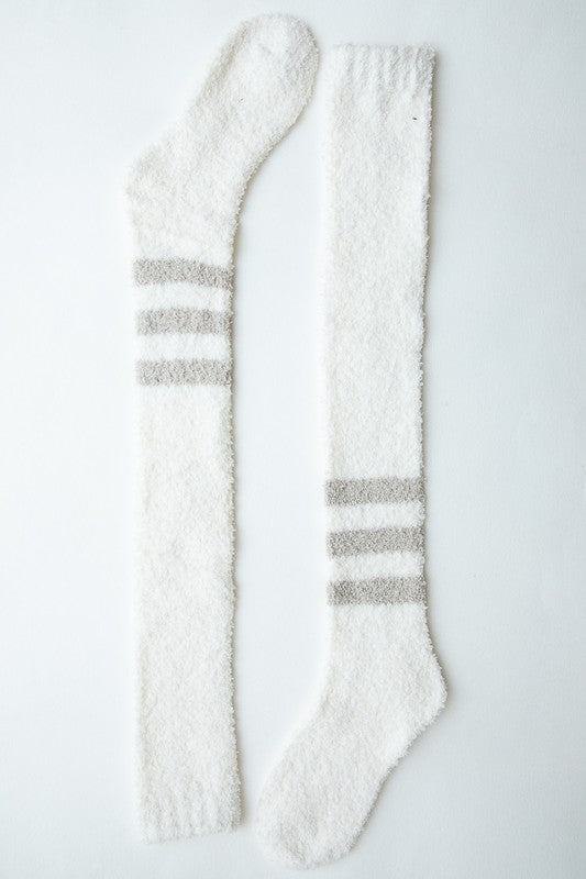 Knee-High Boucle Socks-Charmful Clothing Boutique