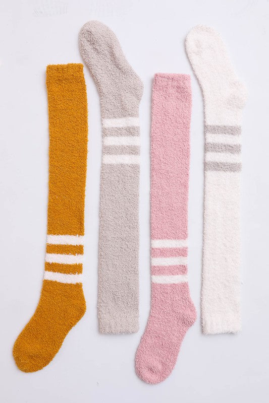 Knee-High Boucle Socks-Charmful Clothing Boutique