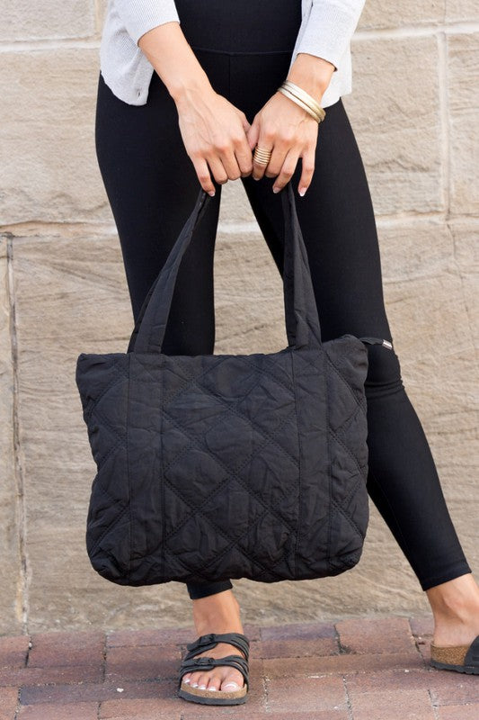 Quilted Tote-Charmful Clothing Boutique