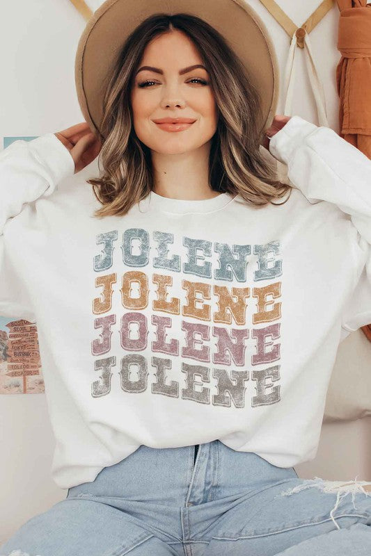 JOLENE WESTERN DOLLY GRAPHIC SWEATSHIRT-Charmful Clothing Boutique