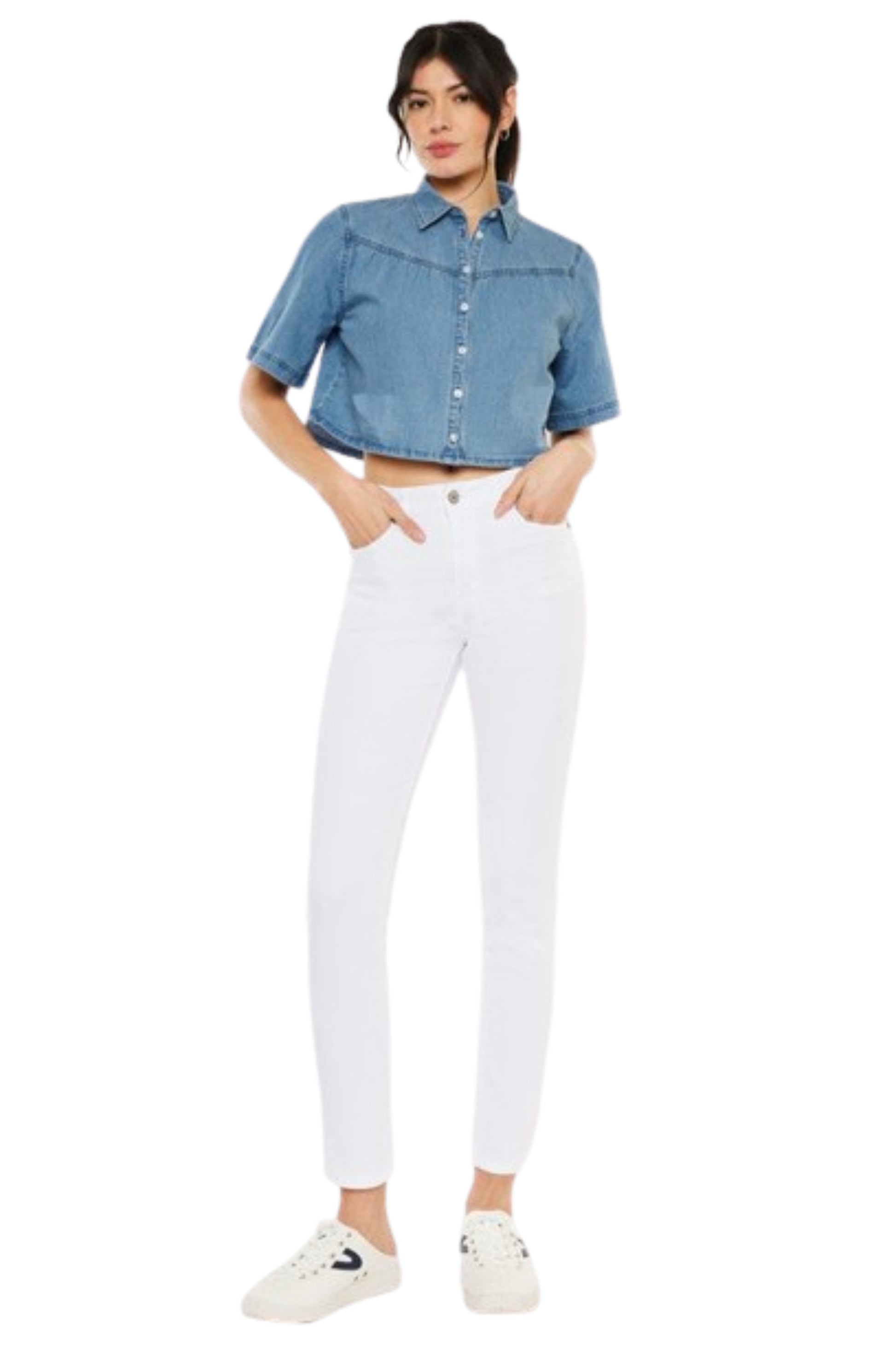 Kan Can High Rise Ankle Skinny Jeans-Charmful Clothing Boutique