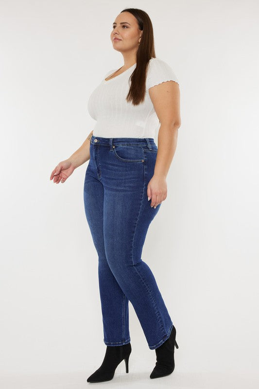 Kan Can Plus Slim Straight Jeans-Charmful Clothing Boutique