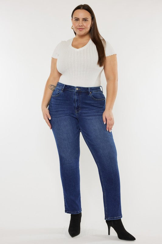 Kan Can Plus Slim Straight Jeans-Charmful Clothing Boutique