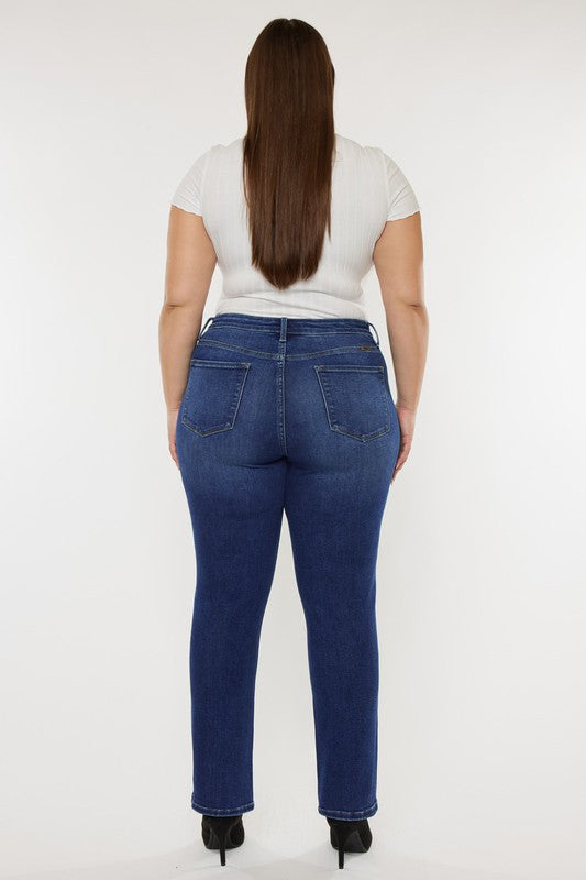 Kan Can Plus Slim Straight Jeans-Charmful Clothing Boutique