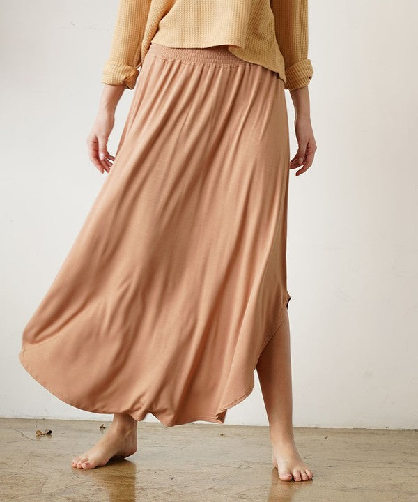 Bamboo maxi skirt NEW-Charmful Clothing Boutique