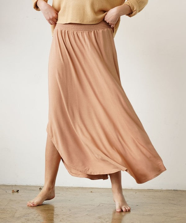 Bamboo maxi skirt NEW-Charmful Clothing Boutique