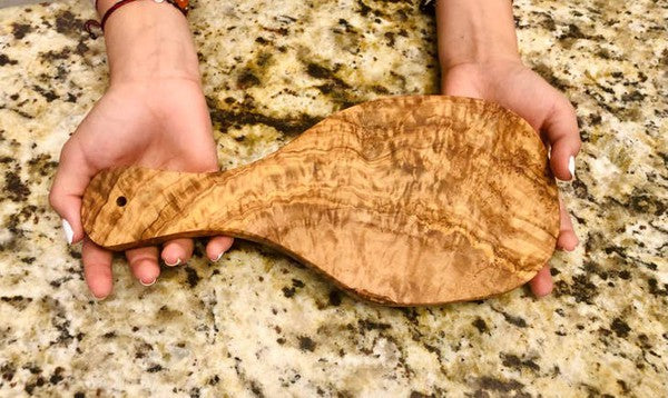 Original Olive Wood Cutting Board with Handle-Charmful Clothing Boutique