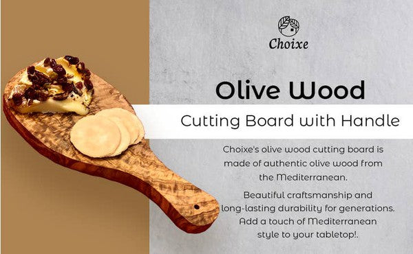 Original Olive Wood Cutting Board with Handle-Charmful Clothing Boutique