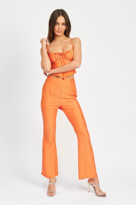 FLARE HIGH RISE PANTS-Charmful Clothing Boutique