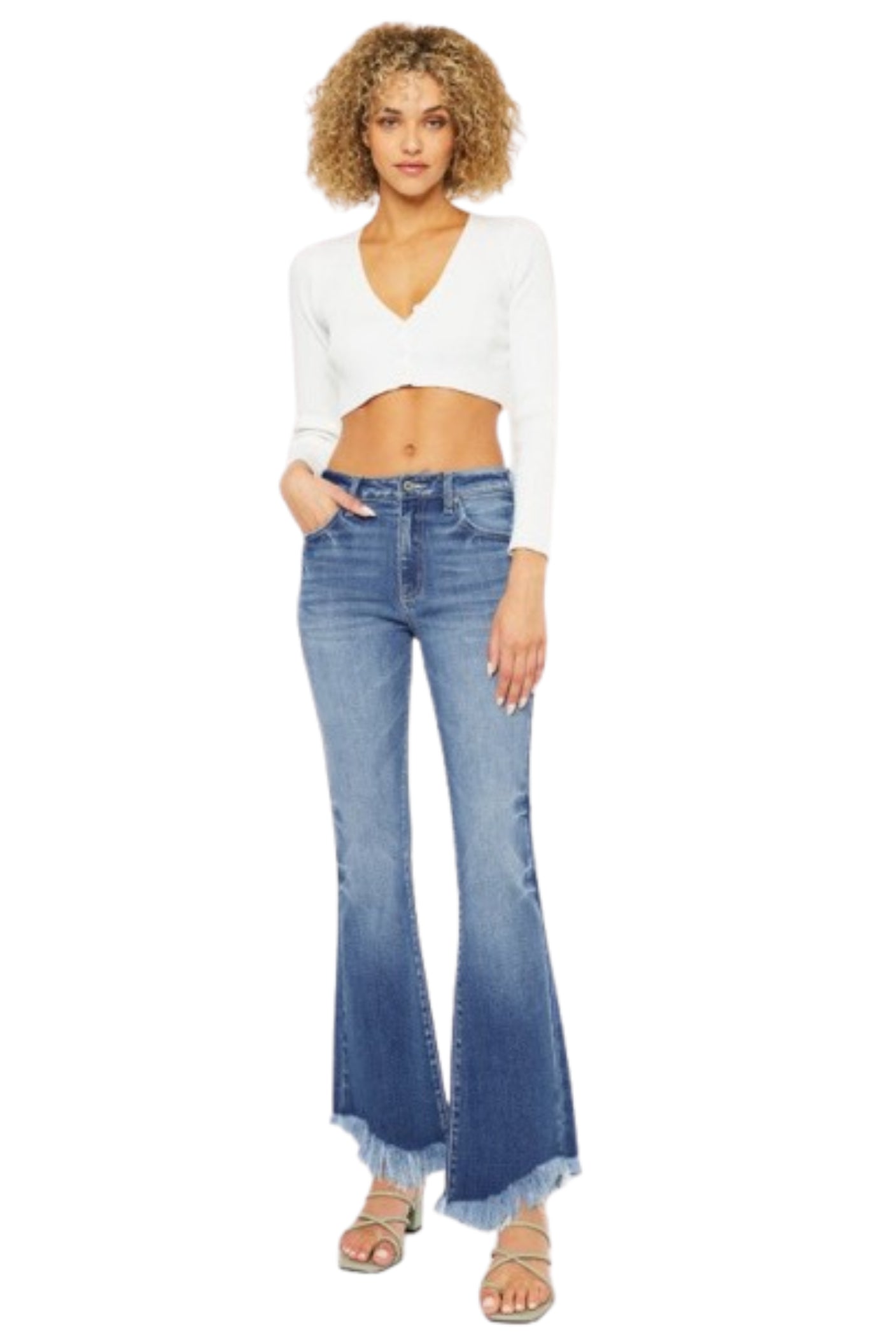 Kan Can High Rise Bootcut Jeans