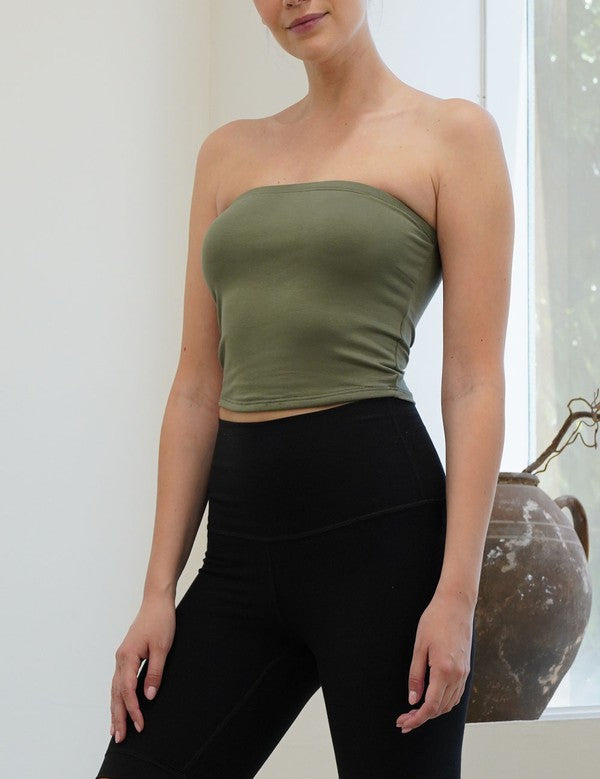 BAMBOO TUBE TOP NEW-Charmful Clothing Boutique