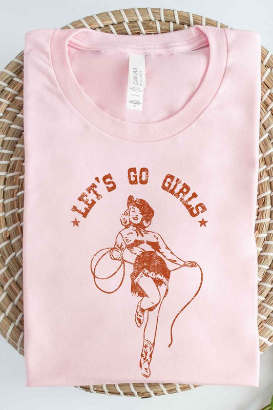 LETS GO GIRLS OVERSIZED GRAPHIC TEE / T-SHIRT-Charmful Clothing Boutique