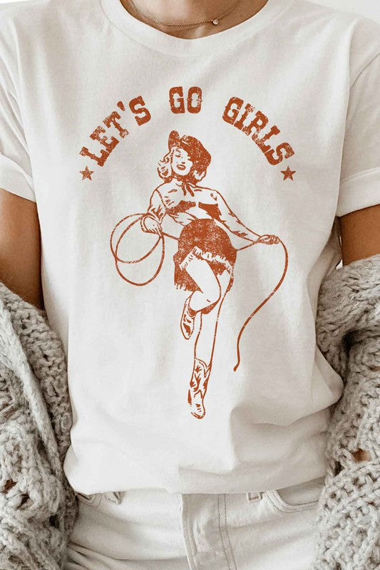 LETS GO GIRLS OVERSIZED GRAPHIC TEE / T-SHIRT-Charmful Clothing Boutique