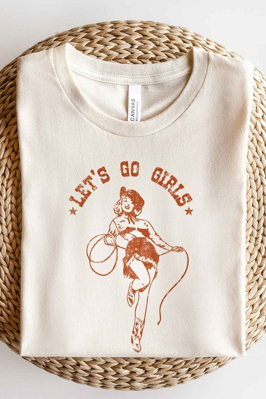 LETS GO GIRLS OVERSIZED GRAPHIC TEE / T-SHIRT-Charmful Clothing Boutique