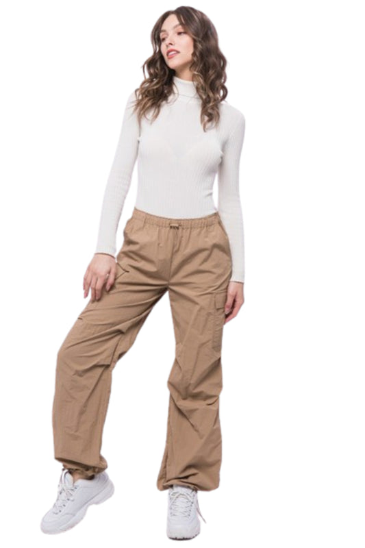 Loose Fit Parachute Cargo Pants-Charmful Clothing Boutique