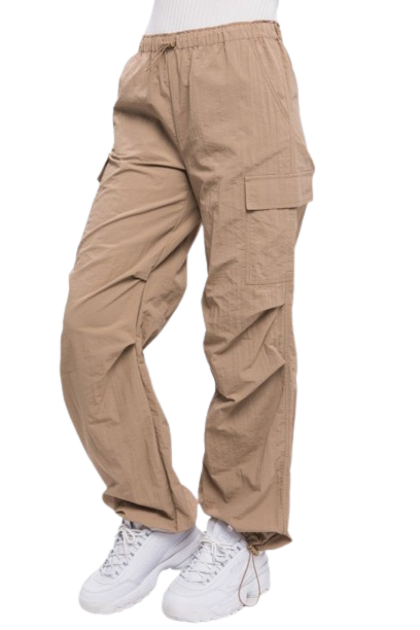 Loose Fit Parachute Cargo Pants-Charmful Clothing Boutique