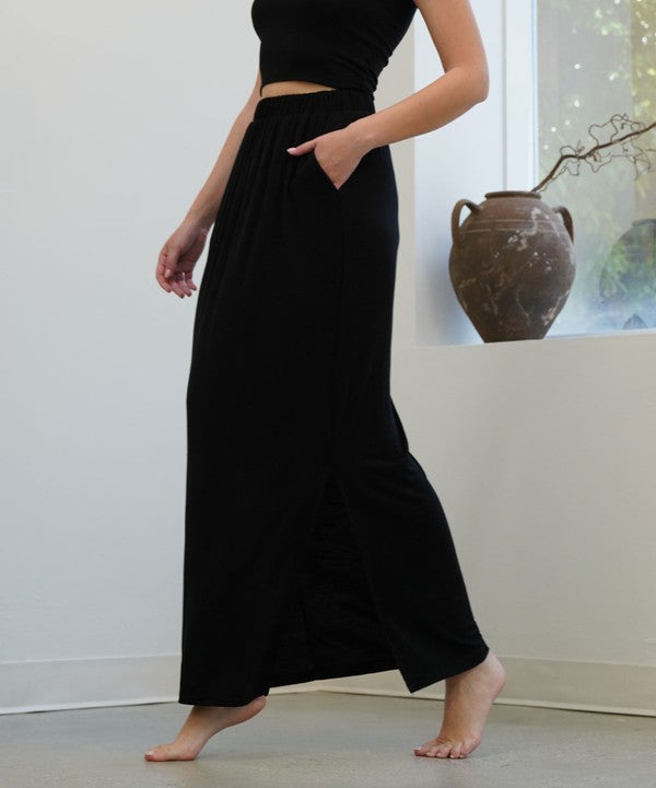 BAMBOO CLASSIC SKIRT-Charmful Clothing Boutique