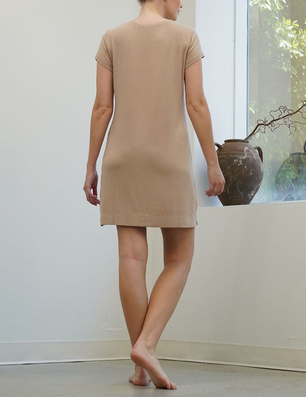 MODAL PAJAMA DRESS-Charmful Clothing Boutique