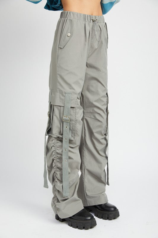 CARGO PARACHUTE PANTS-Charmful Clothing Boutique