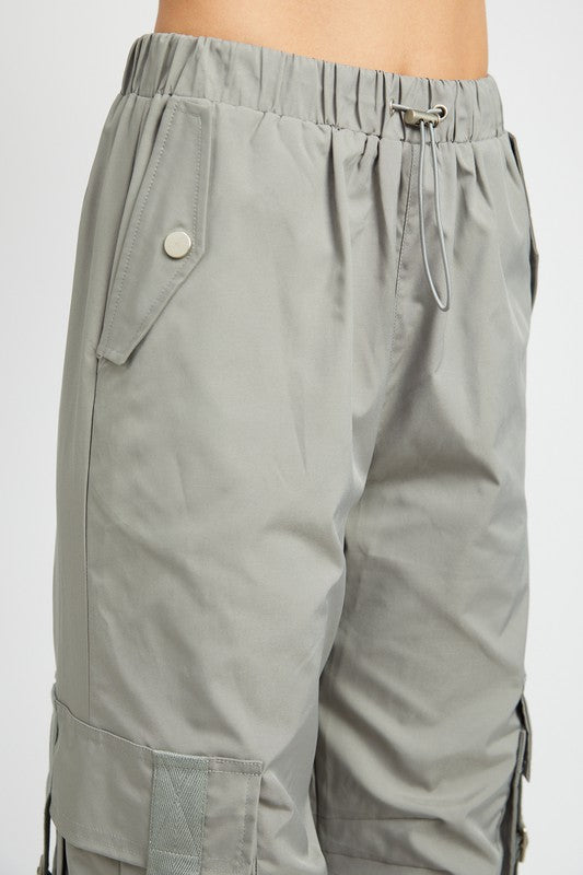 CARGO PARACHUTE PANTS-Charmful Clothing Boutique