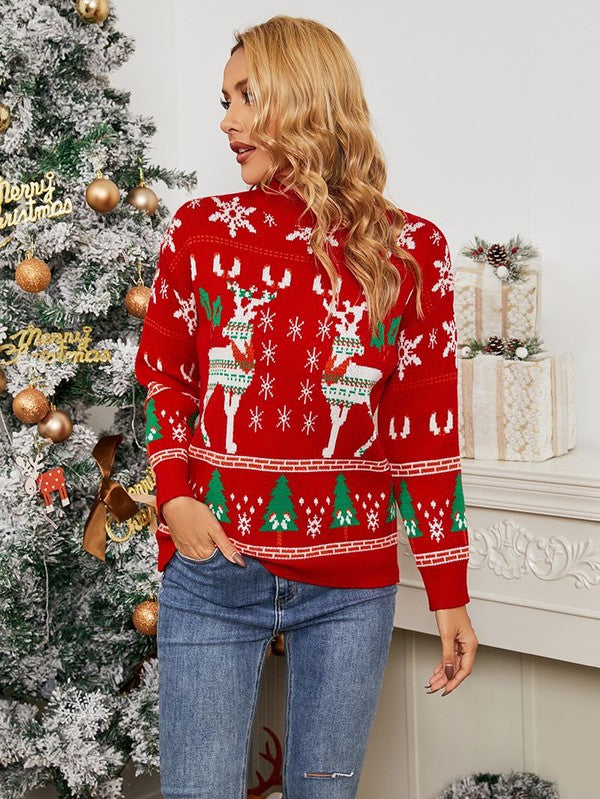 Christmas Knitted Sweater-Charmful Clothing Boutique