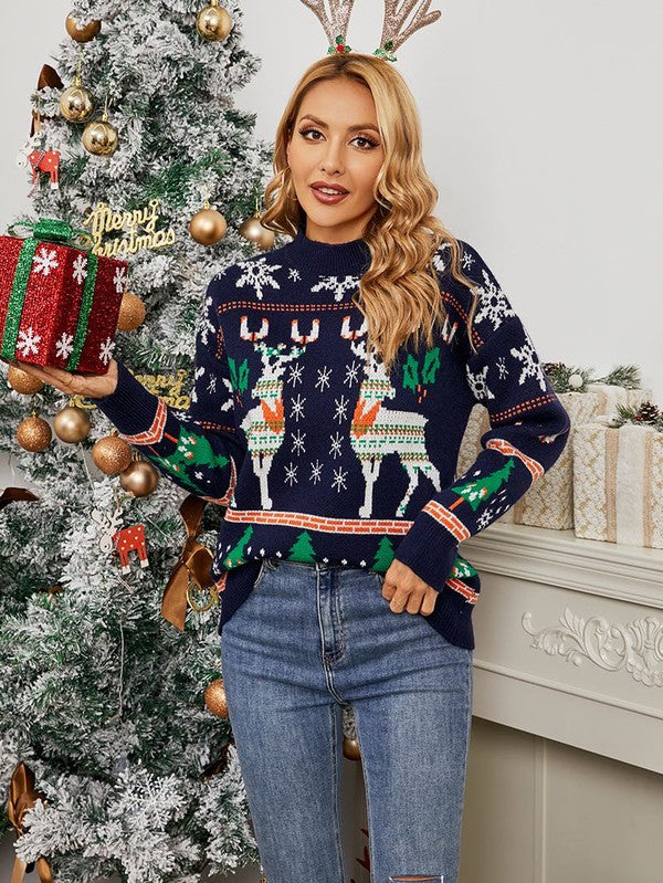 Christmas Knitted Sweater-Charmful Clothing Boutique