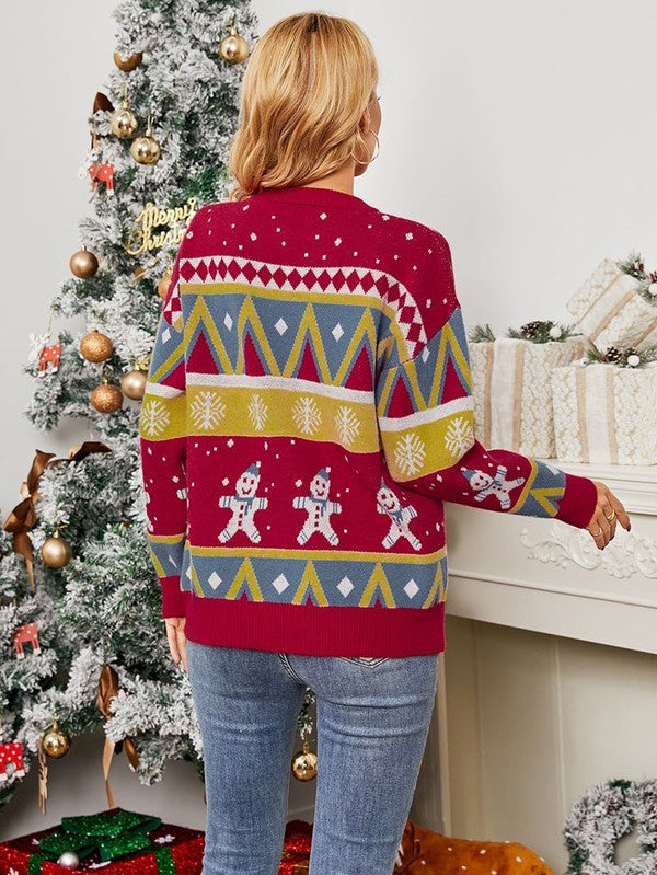 Holiday sweater-Charmful Clothing Boutique