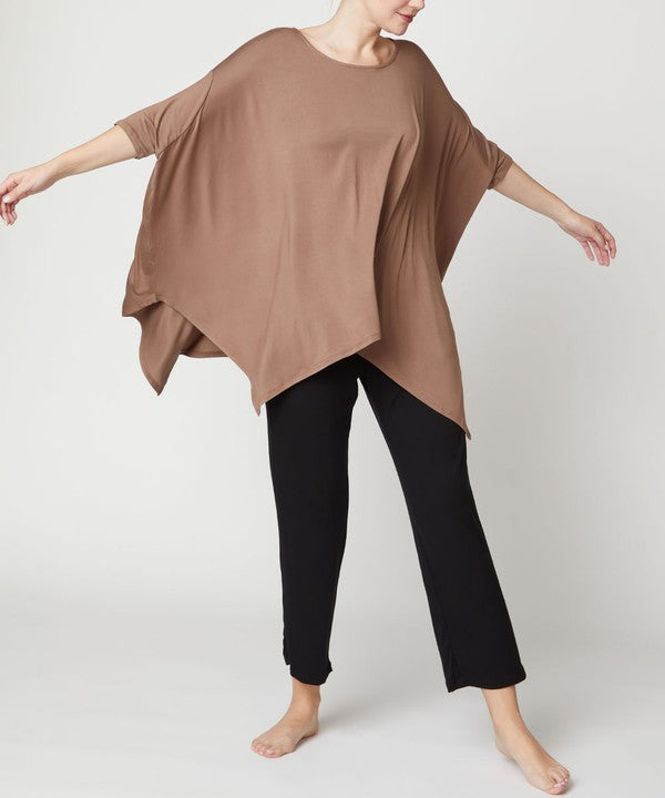 Bamboo Poncho Tunic-Charmful Clothing Boutique