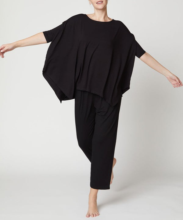 Bamboo Poncho Tunic-Charmful Clothing Boutique