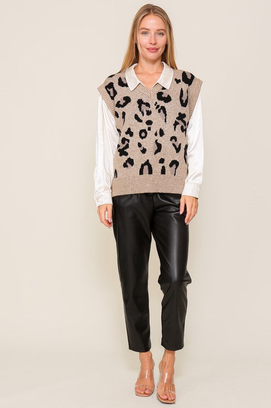 Leopard Vest-Charmful Clothing Boutique