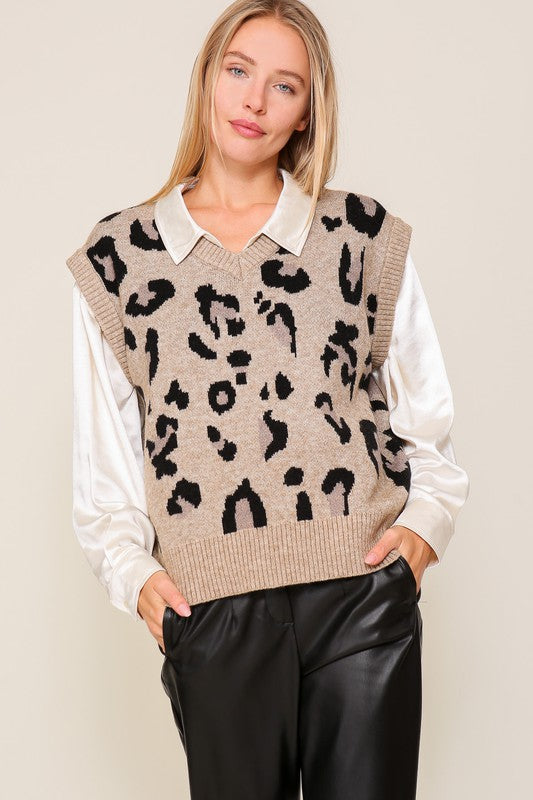 Leopard Vest-Charmful Clothing Boutique