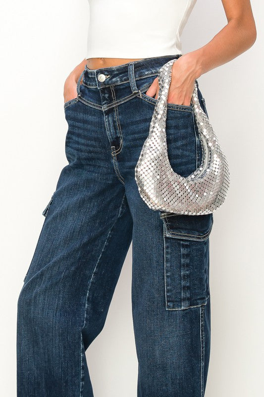 High Rise Wide Jeans-Charmful Clothing Boutique