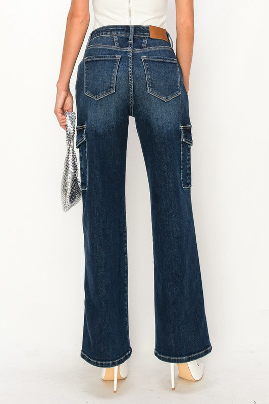 High Rise Wide Jeans-Charmful Clothing Boutique